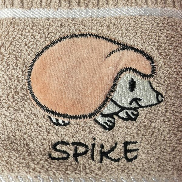 Kitchen Tea Towel Spike Hedgehog - Brown